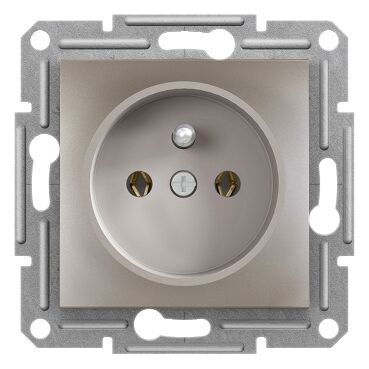 EPH2800169 Schneider Asfora Topraklı Priz, 16A – Bronz (Çerçevesiz) - 1