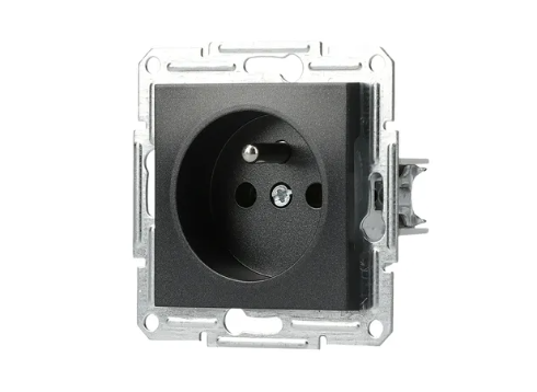 EPH2800171 Schneider Asfora Topraklı Priz, 16A – Antrasit - 2