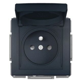 EPH2800671 Schneider Asfora UPS Priz, 16A, IP44 – Antrasit - 1