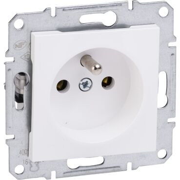 EPH2800721 Schneider Asfora Tekli Priz, 2P+PE – Beyaz - 1