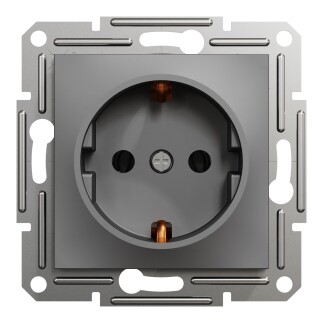 EPH2900171 Schneider Asfora – Topraklı Priz, 16A – Antrasit - Schneider Electric (1)