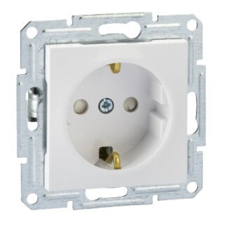 EPH2900821 Schneider Asfora – UPS Priz, 16A, Çocuk Korumalı – Alüminyum - 1