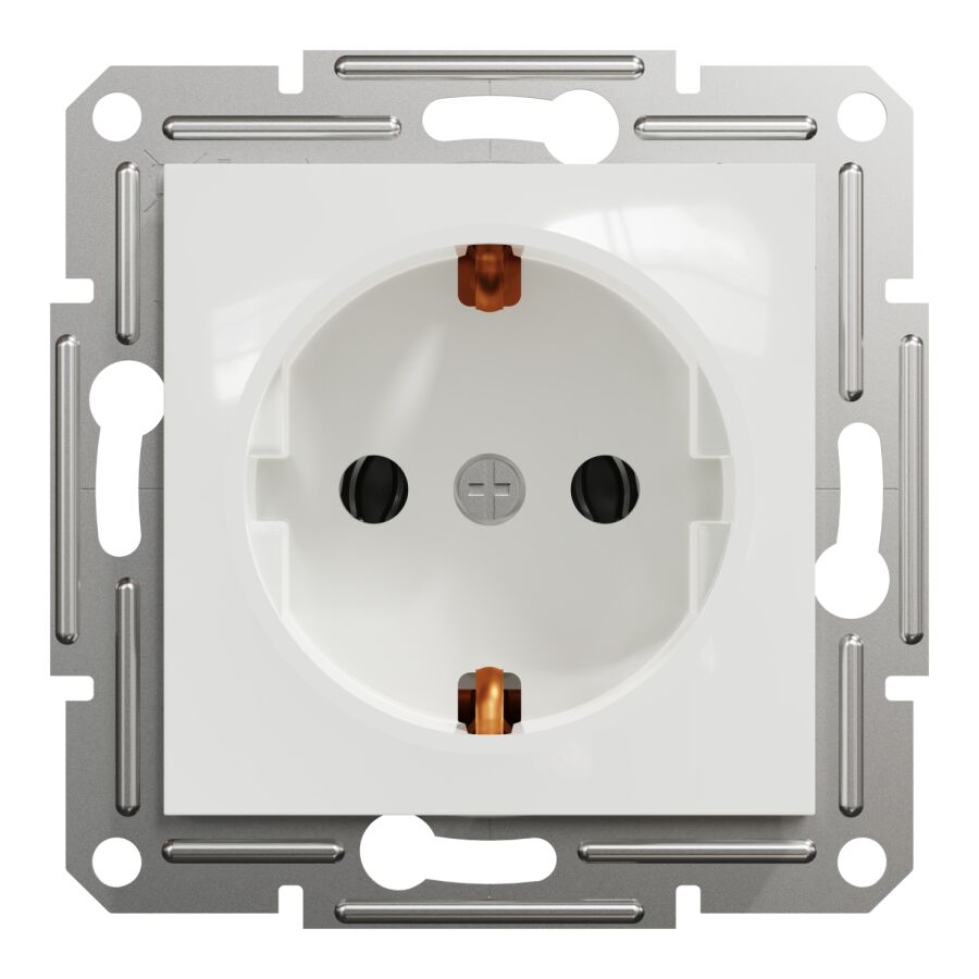 EPH2970121 Schneider Asfora – Topraklı Priz, 16A – Beyaz - 2