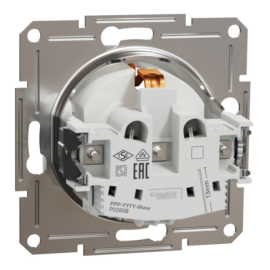 EPH2970221 Schneider Asfora – Topraklı Priz, 16A, Çocuk Korumalı – Beyaz - 3