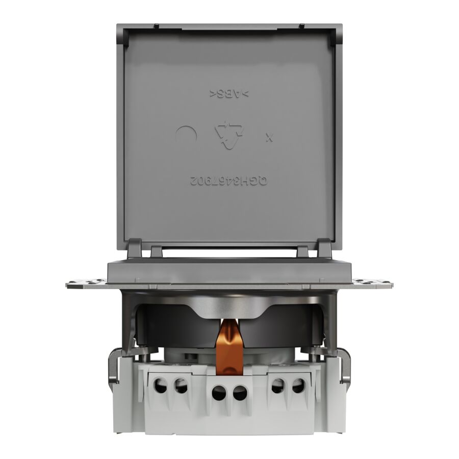 EPH3100171 Schneider Asfora Kapaklı Topraklı Priz – Antrasit - 6