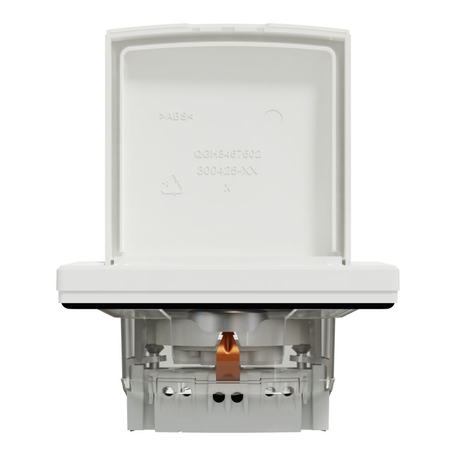 EPH3100321 Schneider Asfora IP44 Kapaklı ve Çocuk Korumalı Topraklı Priz – Beyaz - 6