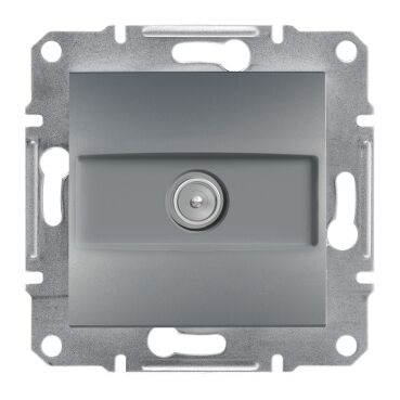 EPH3200162 Schneider Asfora TV Sonlandırma Prizi, 1dB – Çelik - 1