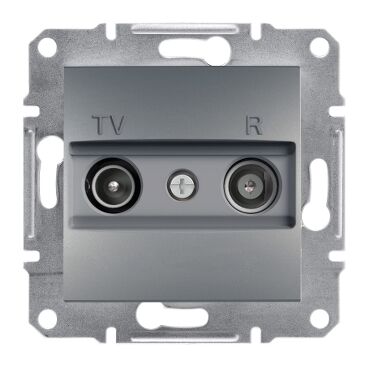 EPH3300162 Schneider Asfora – TV/R Sonlandırma Prizi, 1dB – Çelik - 1