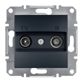EPH3300171 Schneider Asfora – TV/R Sonlandırma Prizi, 1dB – Antrasit - 1