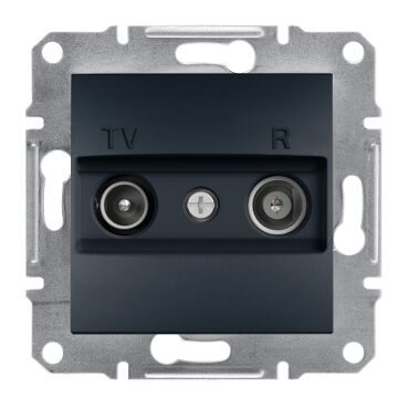 EPH3300171 Schneider Asfora – TV/R Sonlandırma Prizi, 1dB – Antrasit - 1