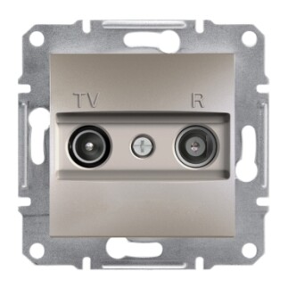 EPH3300369 Schneider Asfora – Geçişli TV/R Prizi, 8dB – Bronz - 1