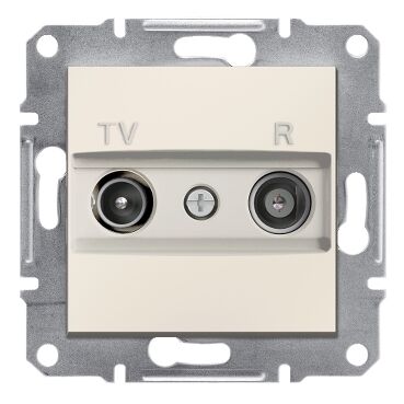 EPH3300723 Schneider Asfora – Sonlu TV/R Prizi, 1dB – Krem - 1