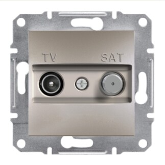 EPH3400169 Schneider Asfora Sonlu TV/SAT Prizi, 1dB – Bronz - 1