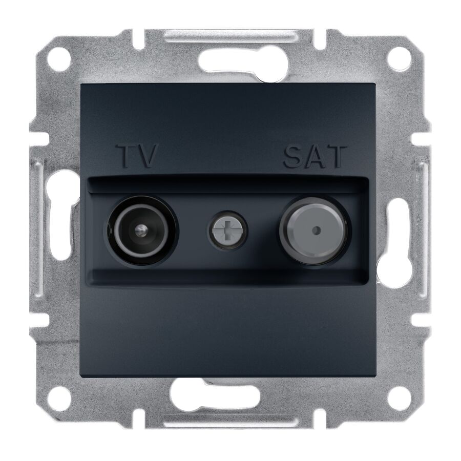 EPH3400171 Schneider Asfora Sonlu TV/SAT Prizi, 1dB – Antrasit - 1