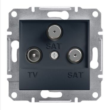 EPH3600171 Schneider Asfora – Sonlu TV/SAT/SAT Prizi, 1dB – Antrasit - 1