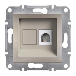 EPH4100169 Schneider Asfora Tekli Telefon Prizi – Bronz - 1