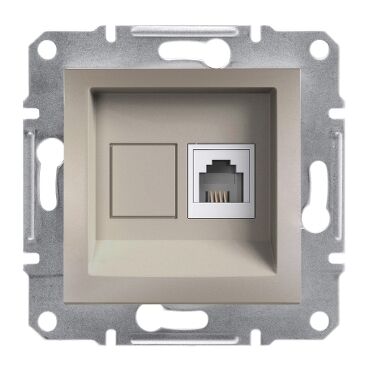 EPH4100169 Schneider Asfora Tekli Telefon Prizi – Bronz - 1