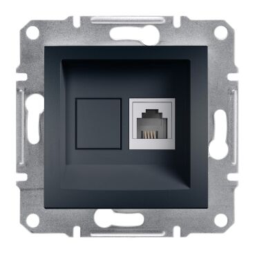 EPH4100171 Schneider Asfora Tekli Telefon Prizi – Antrasit - 1