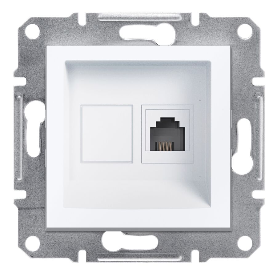 EPH4170121 Schneider Asfora Tekli RJ11 Telefon Prizi – Beyaz - 1