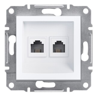 EPH4270121 Schneider Asfora Veri ve Telefon Prizi – RJ11 – Beyaz - 1