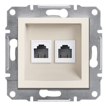 EPH4270123 Schneider Asfora Veri ve Telefon Prizi – RJ11 – Krem - 1
