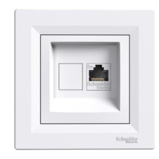 EPH4300121-02 Schneider Asfora Bilgisayar Prizi – RJ45 Cat.5e UTP – Beyaz (Versiyon 02) - 1
