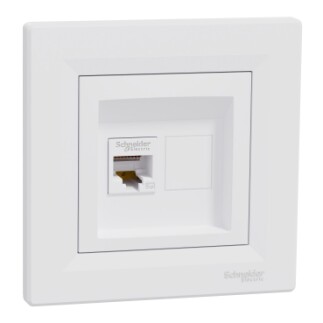 EPH4300121 Schneider Asfora Bilgisayar Prizi – RJ45 Cat.5e UTP – Beyaz - 1