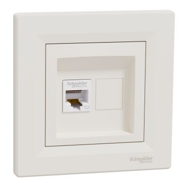 EPH4300123 Schneider Asfora Tekli Veri Prizi RJ45 Cat.5e UTP – Krem - 1