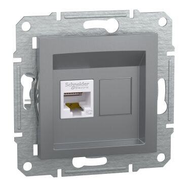 EPH4300162 Schneider Asfora Tekli RJ45 Cat5e UTP – Çelik - 1