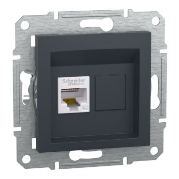 EPH4300171 Schneider Asfora Tekli RJ45 Cat5e UTP – Antrasit - 1