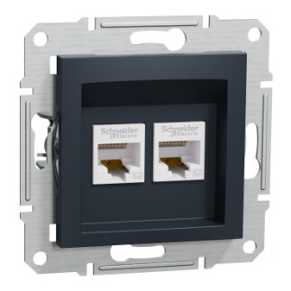 EPH4400171 Schneider Asfora – Çiftli RJ45 Cat5e UTP – Antrasit - 1