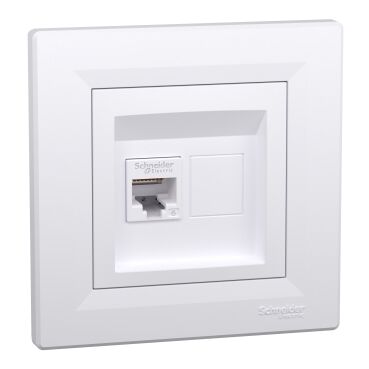 EPH4700121 Schneider Asfora – Tekli RJ45 Cat6 UTP – Beyaz - 1