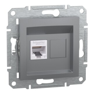 EPH4700162 Schneider Asfora – Tekli RJ45 Cat6 UTP – Çelik - 1