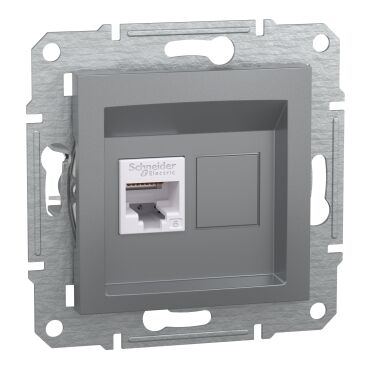 EPH4700162 Schneider Asfora – Tekli RJ45 Cat6 UTP – Çelik - 1