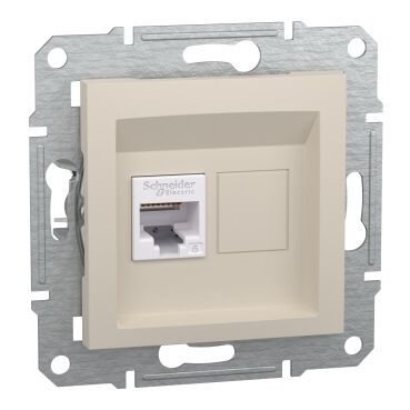EPH4770123 Schneider Asfora – Tekli RJ45 Cat6 UTP – Krem - 1
