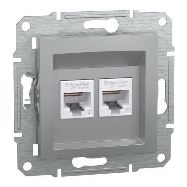 EPH4800161 Schneider Asfora – İkili RJ45 Cat6 UTP – Alüminyum - 1