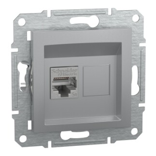 EPH5000161 Schneider Asfora RJ45 Cat5e STP Veri Prizi – Alüminyum - 1