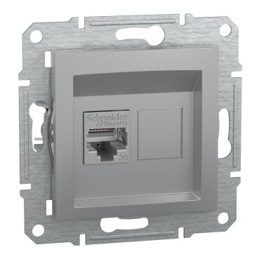 EPH5000161 Schneider Asfora RJ45 Cat5e STP Veri Prizi – Alüminyum - 1