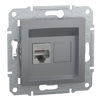 EPH5000162 Schneider Asfora RJ45 Cat5e STP Veri Prizi – Çelik - 1