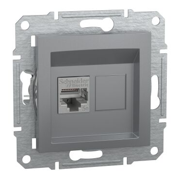 EPH5000162 Schneider Asfora RJ45 Cat5e STP Veri Prizi – Çelik - 1