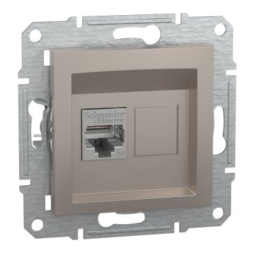 EPH5000169 Schneider Asfora RJ45 Cat5e STP Veri Prizi – Bronz - 1