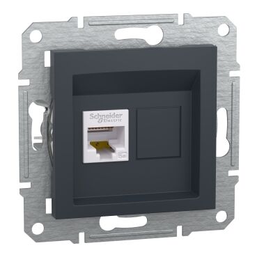 EPH5000171 Schneider Asfora RJ45 Cat5e STP Veri Prizi – Antrasit - 1