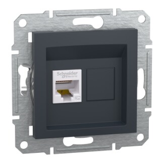 EPH5000171 Schneider Asfora RJ45 Cat5e STP Veri Prizi – Antrasit - 1