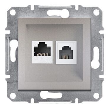 EPH5200169 Schneider Asfora Veri Prizi – RJ45 CAT6 UTP + RJ11 – Bronz - 1