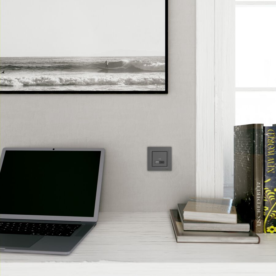 EPH5800171 Schneider Asfora 1'li Çerçeve – Antrasit - 9