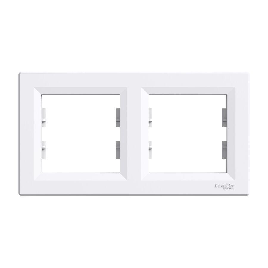 EPH5800221 Schneider Asfora 2'li Yatay Çerçeve – Beyaz - 1