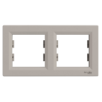 EPH5800269 Schneider Asfora – 2'li Yatay Çerçeve – Bronz - 1