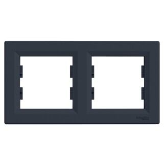 EPH5800271 Schneider Asfora – 2'li Yatay Çerçeve – Antrasit - Schneider Electric