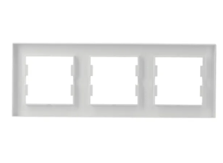 EPH5800321 Schneider Asfora – 3'lü Yatay Çerçeve – Beyaz - 6