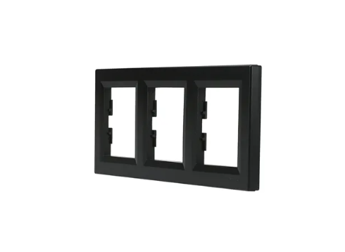 EPH5800371 Schneider Asfora – 3'lü Yatay Çerçeve – Antrasit - 2